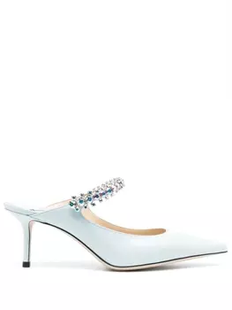 Jimmy Choo лакированные мюли Bing 65, синий