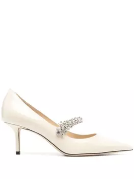 Jimmy Choo лакированные туфли Bing 65, нейтральный цвет