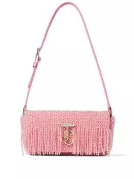 Jimmy Choo маленькая сумка на плечо Varenne с кристаллами, розовый