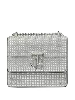Jimmy Choo маленькая сумка Varenne с кристаллами, серый
