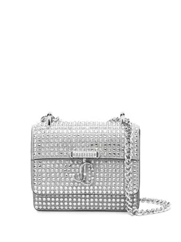 Jimmy Choo мини-сумка Avenue с кристаллами, серебристый