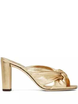Jimmy Choo мюли Avenue с эффектом металлик, золотистый