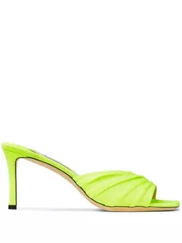 Jimmy Choo мюли Basil 75 с открытым носком, зеленый