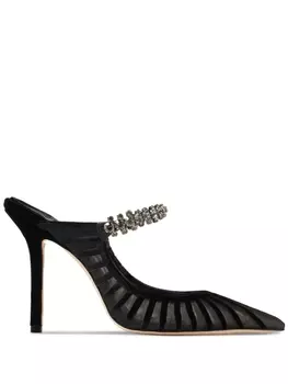 Jimmy Choo мюли Bing 100 с кристаллами, черный