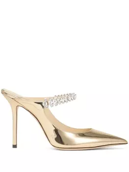 Jimmy Choo мюли Bing 100, золотистый