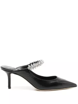 Jimmy Choo мюли Bing 70 с кристаллами, черный
