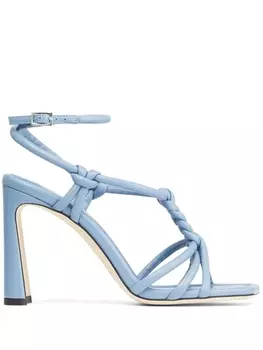 Jimmy Choo плетеные босоножки Calypso 95, синий