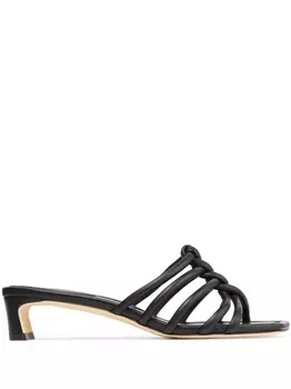 Jimmy Choo плетеные мюли Carmel 35, черный