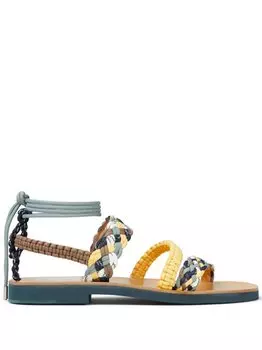 Jimmy Choo плетеные сандалии-гладиаторы Asta, синий