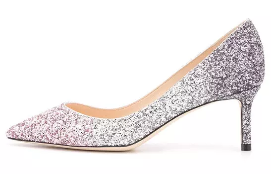 Туфли Jimmy Choo Romy High Heels Women's Pink Silver
