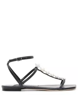 Jimmy Choo сандалии Amari с искусственным жемчугом, синий