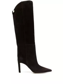 Jimmy Choo сапоги Alizze 85 с заостренным носком, коричневый