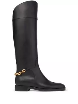 Jimmy Choo сапоги Nell с цепочкой, черный