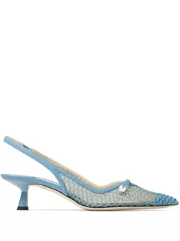 Jimmy Choo сетчатые туфли Amita 45, синий