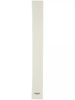 Jimmy Choo шарф крупной вязки с вышитым логотипом, белый