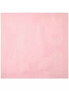 Jimmy Choo шарф с монограммным принтом Reta, розовый
