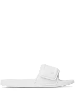 Jimmy Choo шлепанцы Fitz/M с тисненым логотипом, белый