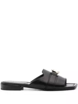 Jimmy Choo шлепанцы с логотипом, черный