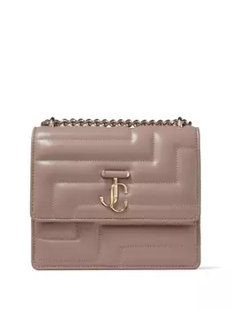 Jimmy Choo стеганая сумка на плечо Varenne Avenue Quad, нейтральный цвет
