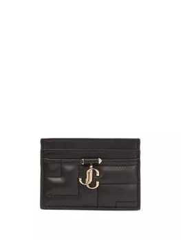 Jimmy Choo стеганый картхолдер Umika, черный