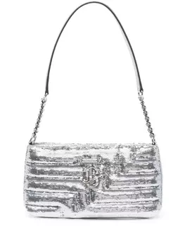 Jimmy Choo сумка Avenue Slim с пайетками, серебристый