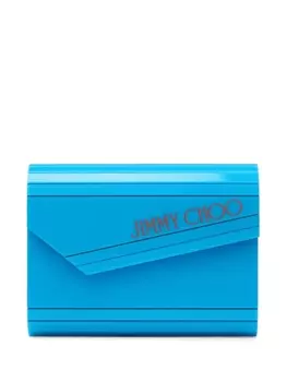Jimmy Choo сумка-клатч с принтом логотипа Candy, синий