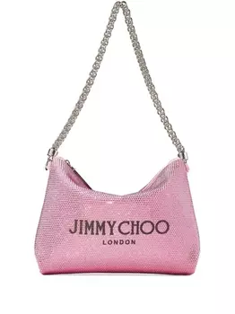Jimmy Choo сумка на плечо Callie с кристаллами, розовый