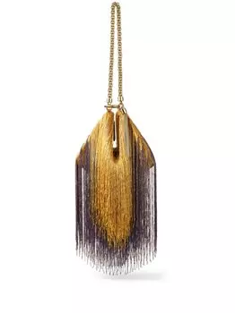 Jimmy Choo сумка на плечо Callie с кристаллами, золотистый