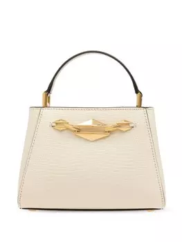 Jimmy Choo сумка-шоппер с ромбовидной ручкой сверху, нейтральный цвет
