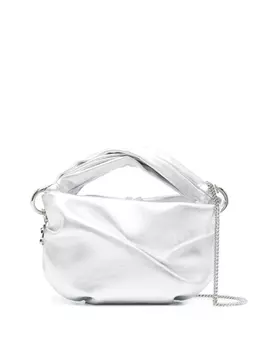Jimmy Choo сумка-тоут Bonny с эффектом металлик, серебристый