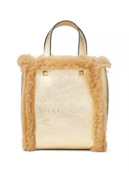 Jimmy Choo сумка-тоут Mini N/S, золотистый