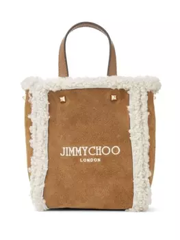 Jimmy Choo сумка-тоут Mini N/S, коричневый