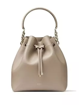 Jimmy Choo сумка-ведро Bon Bon, нейтральный цвет