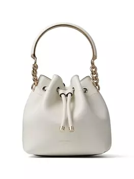 Jimmy Choo сумка-ведро Bon Bon размера мини, белый