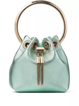 Jimmy Choo сумка-ведро Bon Bon размера мини, зеленый