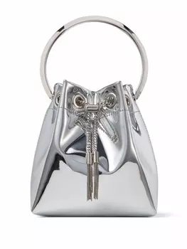 Jimmy Choo сумка-ведро Bon Bon, серебристый