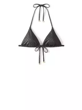 Jimmy Choo топ бикини Ariah с логотипом, черный