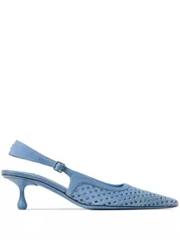Jimmy Choo туфли Amel 50 с ремешком на пятке, синий