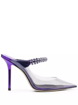 Jimmy Choo туфли Bing Crystal 110, фиолетовый