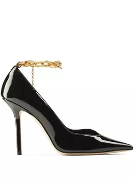 Jimmy Choo туфли Diamond Talura 100, черный