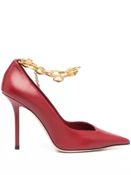 Jimmy Choo туфли Diamond Talura 100, красный