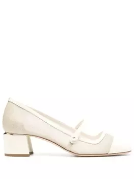 Jimmy Choo туфли Elisa 45, нейтральный цвет