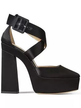 Jimmy Choo туфли Gian 140 на платформе, черный