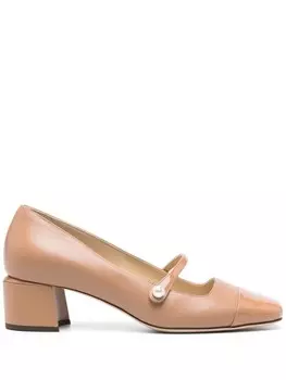 Jimmy Choo туфли-лодочки Elisa 45 мм, нейтральный цвет