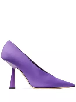 Jimmy Choo туфли-лодочки Maryanne 100 с заостренным носком, фиолетовый