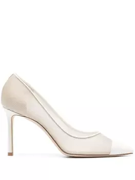 Jimmy Choo туфли-лодочки Romy 85, нейтральный цвет