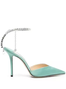 Jimmy Choo туфли Saeda 100, зеленый