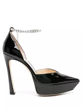Jimmy Choo туфли Saeda 130 на платформе, черный