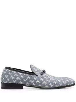 Jimmy Choo жаккардовые лоферы, синий