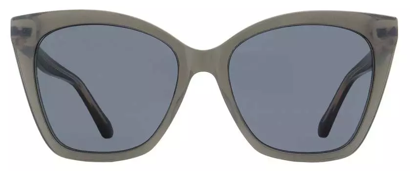 Jimmy Choo Женские солнцезащитные очки «кошачий глаз» Rua /G MF7IR Жемчужно-серые 56 мм